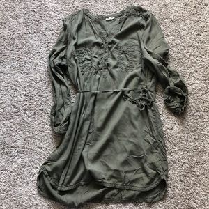 Maurice’s olive green dress